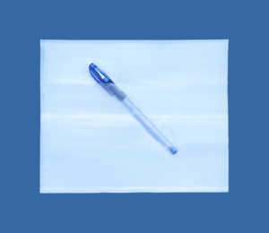 Самоклеящийся конверт для документов SafeDoc® 240×185 без клапана,  прорезь